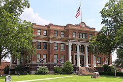 The Freestone County Courthouse in Fairfield