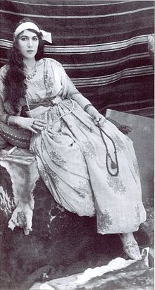 هایدی تمزالی در سال ۱۹۲۲. اولین بازیگر زن سینمای تونس