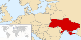 Украина на карте мира