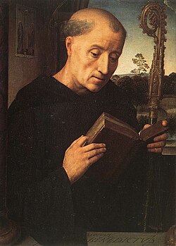 Memling, Trittico di Benedetto Portinari, San Benedetto