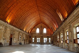 Great Hall, known as "Prosecutors," in the Louis XII style with its hull-shaped coffered ceiling (1507–1517).