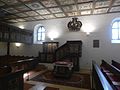 Interior of the reformed church in Szenna