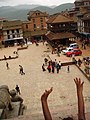 Pátio de templo em Bhaktapur