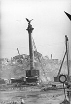 Adlersäule auf der Schlossterrasse, 1950