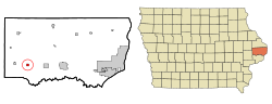 Location of Calamus, Iowa