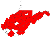 County distribution map.