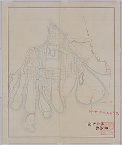 1880年の廣島市地図