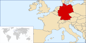 Германия на карте мира