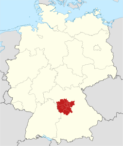 Distretto della Media Franconia – Localizzazione