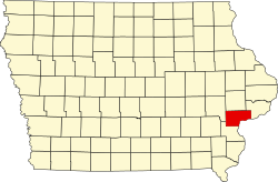 Koartn vo Muscatine County innahoib vo Iowa