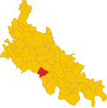 Collocatio finium municipii in Provincia Laudensi.