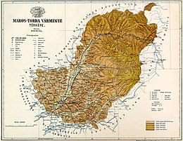 Comitato di Maros-Torda – Mappa