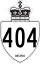 Highway 404 marker