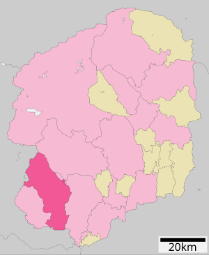 Lage Sanos in der Präfektur