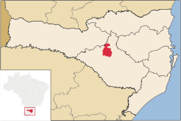 Curitibanos – Mappa