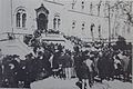 Manifestaciones frente a la Universidad de Zagreb 29-10-1918.
