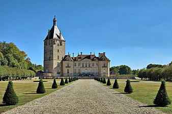 Le jardin du château de Talmay.