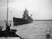 Image of His Majesties Ship Duke of York showing the 273Q radar