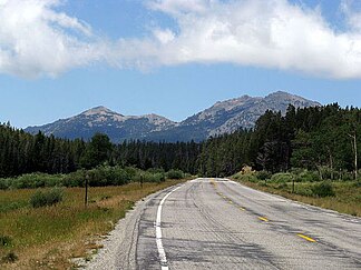 Die Bighorn Mountains zwischen Buffalo und dem Meadowlark Lake