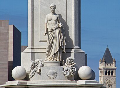 Peace on the east side of the monument