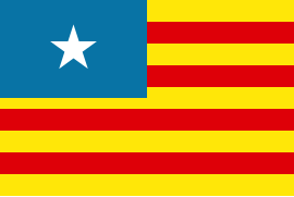 Estelada yanqui (creada en los años 1960, hoy en día en desuso)