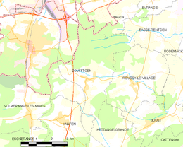 Zoufftgen – Mappa