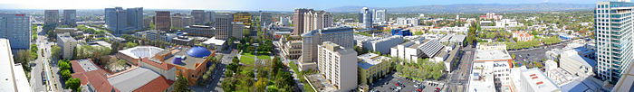 Panorama centrum San Jose