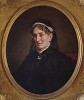 Sarah Childress Polk (at age 75), 1878, oil painting, James K. Polk Home Collection, Columbia, Tennessee