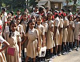 K18. Girl students in Mumbai, Maharashtra.