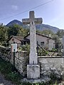 Croix utilisée lors de la fête des Rameaux.