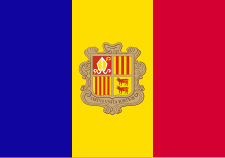 Drapeau d'Andorre.