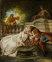 Jean-François de Troy, L'Alarme ou La Gouvernante fidèle, 1723.