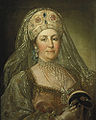 Catherine II sa saiyang Russian national costume