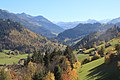 Blick über das obere Simmental nach Süden