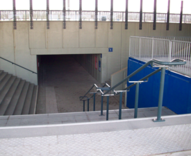 Toegang tot de verbindingstunnel