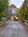 Östlicher Ortseingang von der Brücke über die Ölschnitz gesehen