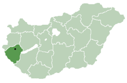 Location of Kabupaten Zala