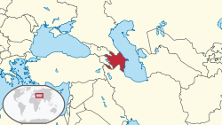 Aserbajdsjans placering
