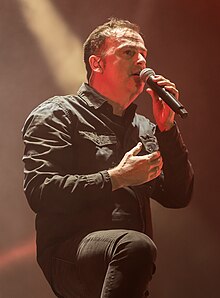 Kürsch performing with Blind Guardian in 2023