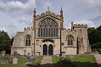 Westwerk Edington Priory: decorated in perpendicular