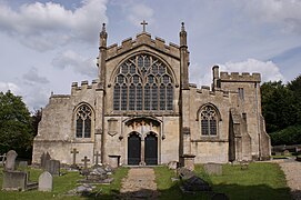 Edington Priory, Wiltshire, west front: Decorated and Perpendicular