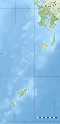 伊唐島の位置（鹿児島県内）