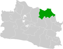 Location within West Java