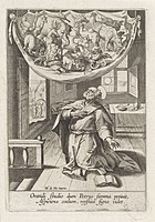 Saint Peter's vision about the unclean animals, Engraving, ca 1591-1600