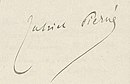 Signature de Gabriel Pierné