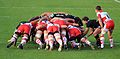 Image 5 Scrum (rugby) Credit: PierreSelim A rugby football scrum. More selected pictures