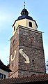 Kirchturm mit Süd- und Ost-Sonnenuhr von SO