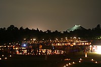2010年的奈良燈花會浮雲園地