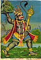 Image 71Hanuman fetches the herb-bearing mountain, in a print from the Ravi Varma Press, 1910's (from List of mythological objects)