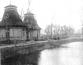 Павільён на коўзанцы Менскага вольнага пажарнага таварыства. 1897